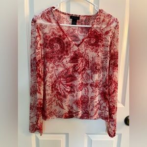 The Limited XL Sheer long sleeve top
